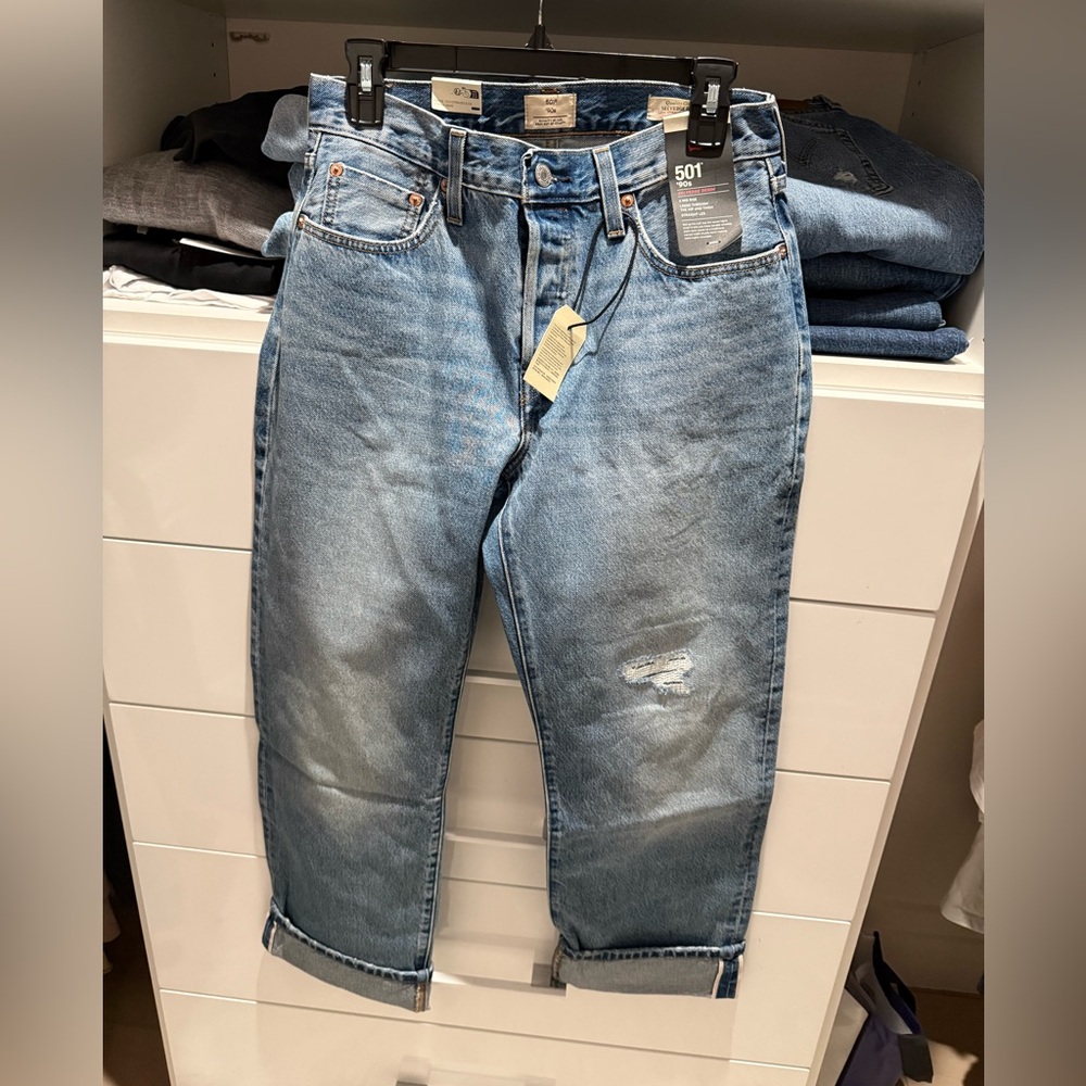 Levi's Light Blue Straight Jeans